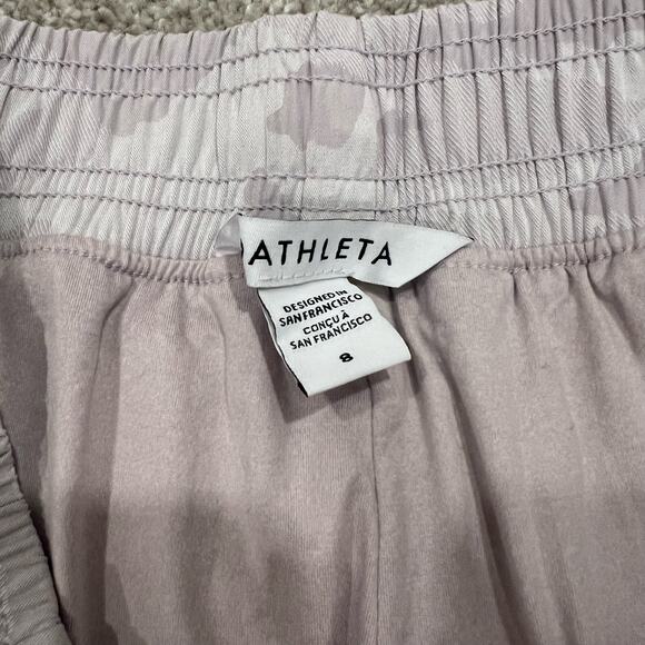 Athleta Women's Pull On Streth Brookyn Lined Jogger Purple Camo Size 8 - Picture 5 of 11